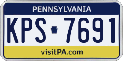 PA license plate KPS7691