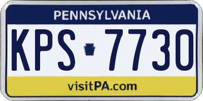 PA license plate KPS7730