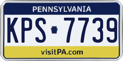 PA license plate KPS7739
