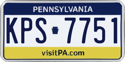 PA license plate KPS7751