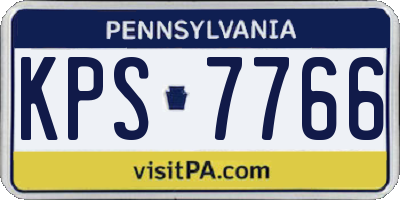 PA license plate KPS7766