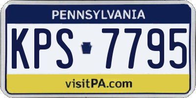 PA license plate KPS7795