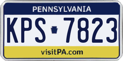 PA license plate KPS7823