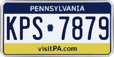 PA license plate KPS7879