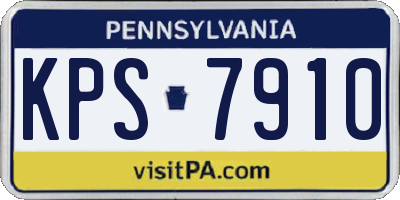 PA license plate KPS7910