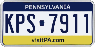 PA license plate KPS7911