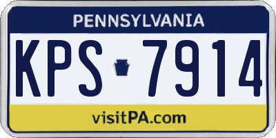 PA license plate KPS7914