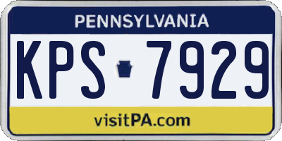 PA license plate KPS7929