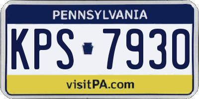 PA license plate KPS7930