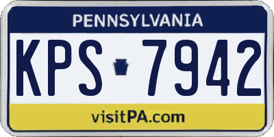 PA license plate KPS7942