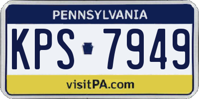 PA license plate KPS7949