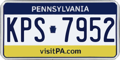 PA license plate KPS7952
