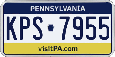 PA license plate KPS7955