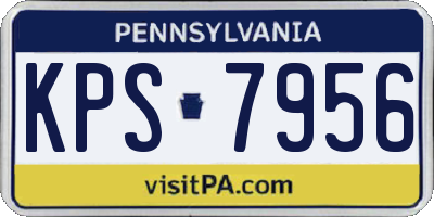 PA license plate KPS7956