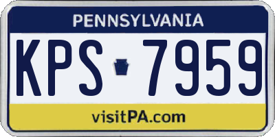 PA license plate KPS7959