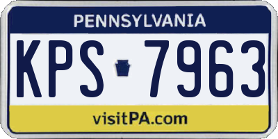 PA license plate KPS7963