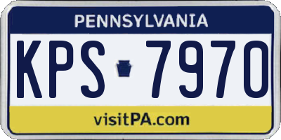 PA license plate KPS7970