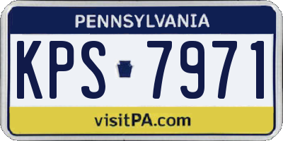 PA license plate KPS7971