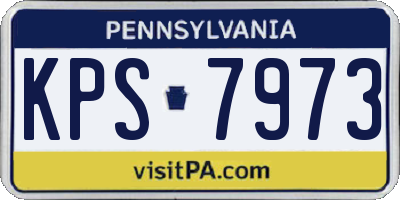PA license plate KPS7973