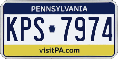 PA license plate KPS7974
