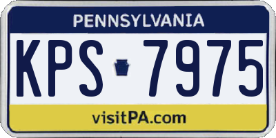 PA license plate KPS7975