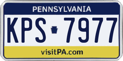 PA license plate KPS7977