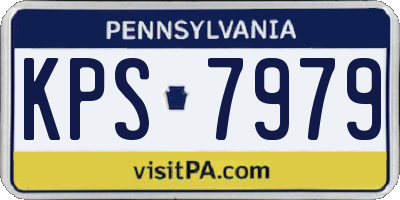 PA license plate KPS7979
