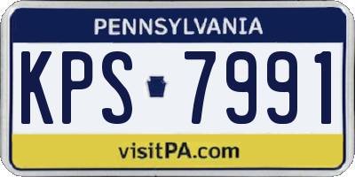 PA license plate KPS7991
