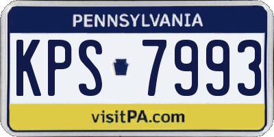 PA license plate KPS7993