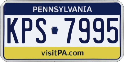 PA license plate KPS7995