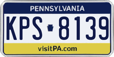 PA license plate KPS8139