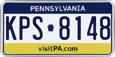 PA license plate KPS8148