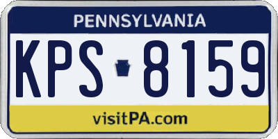 PA license plate KPS8159