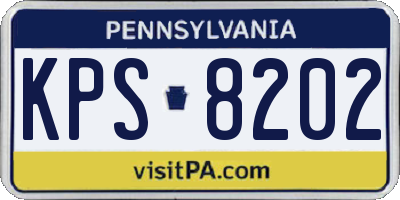 PA license plate KPS8202