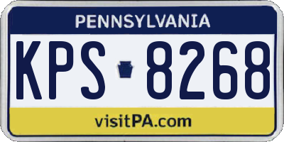 PA license plate KPS8268