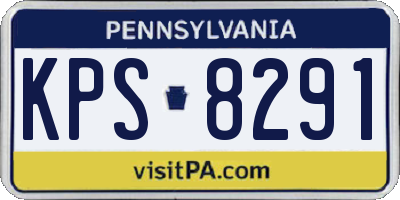 PA license plate KPS8291