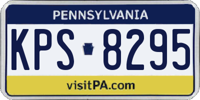 PA license plate KPS8295