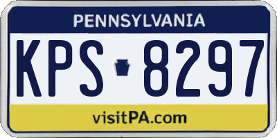 PA license plate KPS8297
