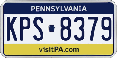 PA license plate KPS8379