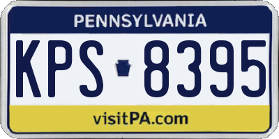 PA license plate KPS8395
