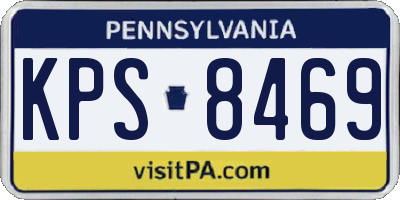 PA license plate KPS8469
