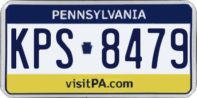 PA license plate KPS8479