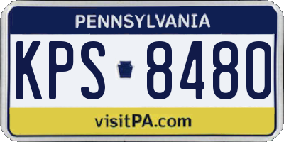 PA license plate KPS8480