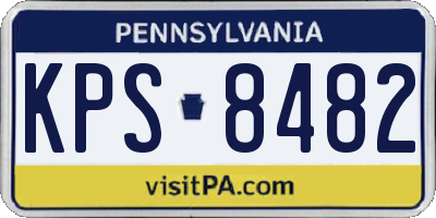PA license plate KPS8482