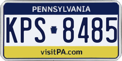 PA license plate KPS8485