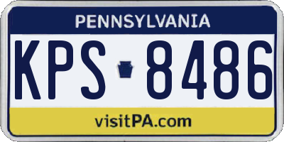 PA license plate KPS8486