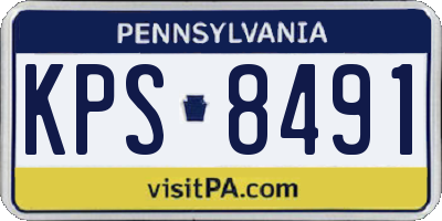PA license plate KPS8491