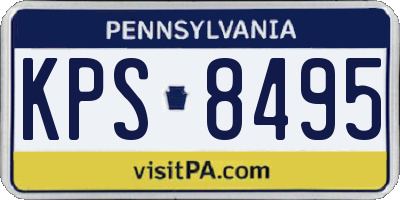 PA license plate KPS8495