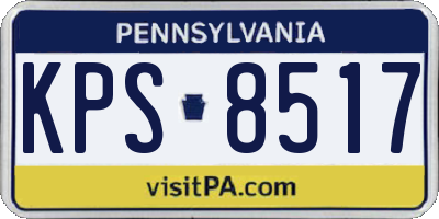 PA license plate KPS8517