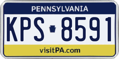 PA license plate KPS8591